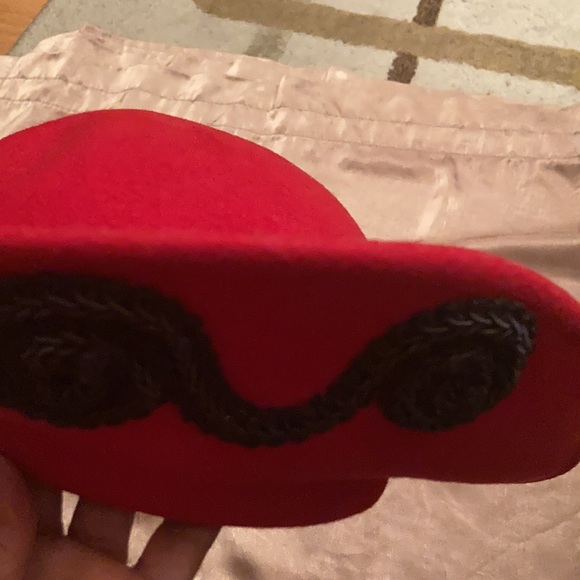 Vintage 100% Wool Red Hat - Picture 3 of 11